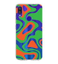 Xiaomi Redmi Note 7 Pro Uyumlu Kapak Renkli Desen Tasarımlı Şeffaf Silikon Kılıf