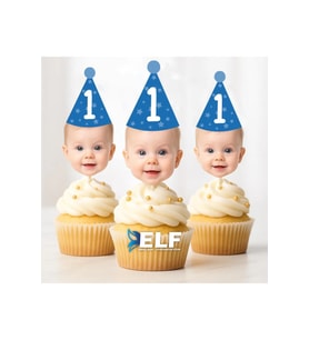 Doğum Günü Kürdan Süs Cupcake Süs Kişiye Özel ( 10 Adet)