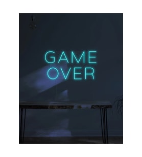 GAME OVER Yazılı Neon Tabela