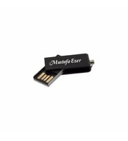 Kişiye Özel Siyah Metal Kutulu Hediyelik Mini Usb Flash Bellek 32 Gb