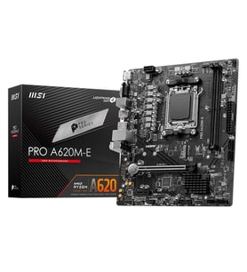 MSI PRO A620M-E DDR5 HDMI PCIe 16X v4.0 AM5 mATX