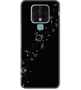 Tecno Camon 16 Kılıf Silikon Desen Planet 1620