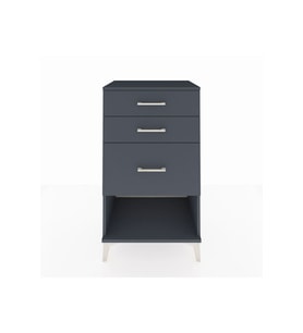 Hyperion Komodin 3 Çekmeceli 60x44x106 Antrasit-Antrasit