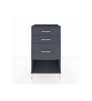Hyperion Komodin 3 Çekmeceli 60x44x106 Antrasit-Antrasit