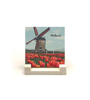Hollanda Görseli Baskılı Taş Masaüstlük 10X10