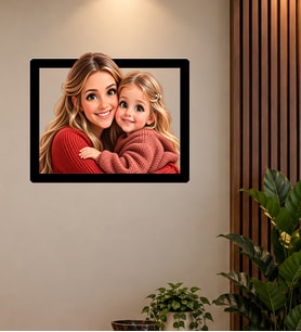Kişiye Özel Anne Çocuk Fotoğraflı 3D Duvar Çerçevesi – Anneye Özel Dekoratif Tablo