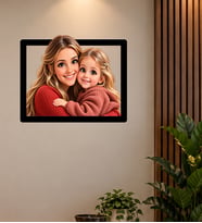Kişiye Özel Anne Çocuk Fotoğraflı 3D Duvar Çerçevesi – Anneye Özel Dekoratif Tablo