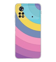 Xiaomi Poco X4 Pro Kamera Korumalı Kapak Renk Cümbüşü Tasarımlı Şeffaf Kılıf