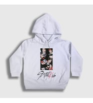 Presmono Unisex Çocuk Beyaz Members Stray Kids Kapüşonlu Sweatshirt 122921tt (Beyaz)
