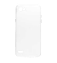 LG Q6 Kılıf Şeffaf Silikon Hibrit Case (Renksiz)