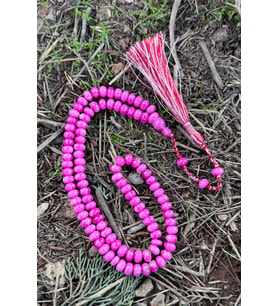 Pembe Tonda Özel Tasarım 99'luk Sıkma Kehribar Tesbihimiz