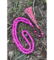 Pembe Tonda Özel Tasarım 99'luk Sıkma Kehribar Tesbihimiz