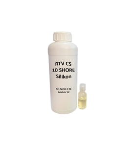 RTV-2 Kalıp Silikonu 10 SHORE Yarı Şeffaf (1 KG)