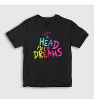 Presmono Unisex Çocuk Siyah A Head Full Of Dreams Coldplay T-Shirt 468452tt