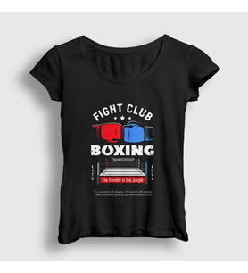 Presmono Kadın Siyah Boxer Ufc Mma Hediye Boksör Boks T-Shirt 496148tt