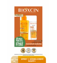 Sun Care Spf 50 Yüz Güneş Kremi 50 ml Kuru ve Normal Cilt + Vücut Güneş Spreyi 200 Ml Avantaj Seti