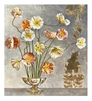 Zarif Çiçekler Sayılarla Boyama Seti Canvas Kasnaklı 40 x 50 cm