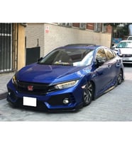 Honda Civic Fc5 Turbo Uyumlu Ön Lip Parlak Siyah Plastik Ön Ek Karlık karlık+bodykit+ek
