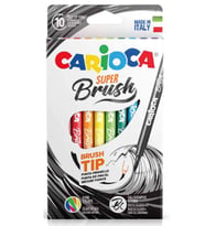 Carioca Süper Brush Fırça Uçlu Keçeli Kalem 10 Renk