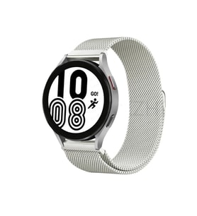 Newface Samsung Galaxy Watch 4 Metal Mıknatıslı Kordon - Gümüş