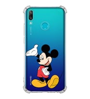 Huawei Y9 2019  Köşe Korumalı Antişok Kapak Mickey Mouse Tasarımlı Şeffaf  Kılıf