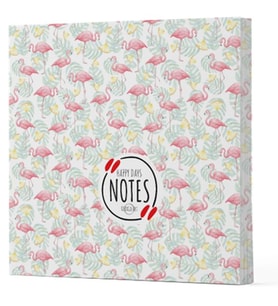 Flamingo 3 - Çizgisiz Yan Boyamalı Defter