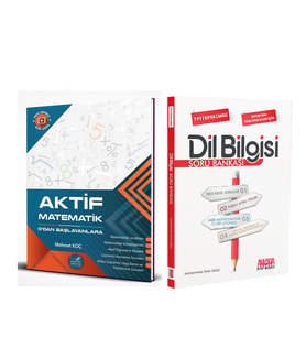 Aktif TYT Matematik 0 ve AKM Dil Bilgisi Soru Bankası Seti 2 Kitap