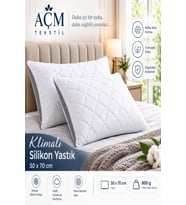 Klimalı Kapitone Silikon Yastık - 2 x 800 Gram
