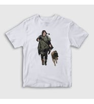 Presmono Unisex Çocuk Beyaz Daryl Dixon V3 The Walking Dead T-Shirt 520889tt (Beyaz)