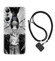 Infınix Hot 20i Kılıf Resimli Boyun Askılı İpli Desenli Silikon Series Angel 1883