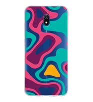 Xiaomi Redmi 8A Uyumlu Kapak Renkli Desen Tasarımlı Şeffaf Silikon Kılıf
