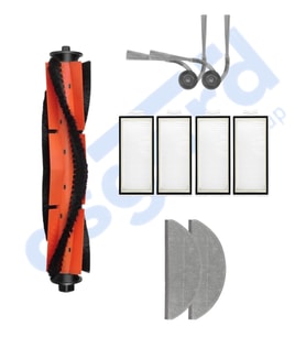ROBOROCK S8 PRO/S8 PRO+/Q8+/Q8 MAX PRO+ Uyumlu 1 Ana Fırça 2 Yan Fırça 4 Filtre 2 Mop