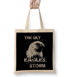 The Sky Belongs To Eagles Bez Çanta Uzun Saplı