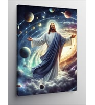 Kanvas Tablo Jesus Christ Ve Evren