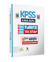 KPSS Önlisans/Ortaöğretim Türkçenin Kara Kutusu TEK KİTAP En Kapsamlı Çıkmış Soru Bankası Çözümlü