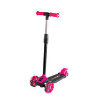 Scooter Çocuk Scooter Işıklı Slikon Teker Pembe 40 Kg Taşıma (Standart)