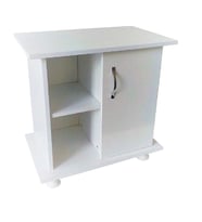 Kanki Pet 65 Cm MDF Akvaryum Düz Beyaz Sehpa 65x40x67
