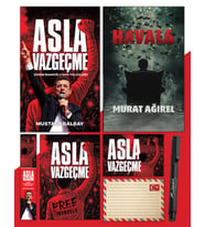 Asla Vazgeçme - Ayraç - Kartpostal - Poster - Havala - Atatürk İmza Baskılı Kalem