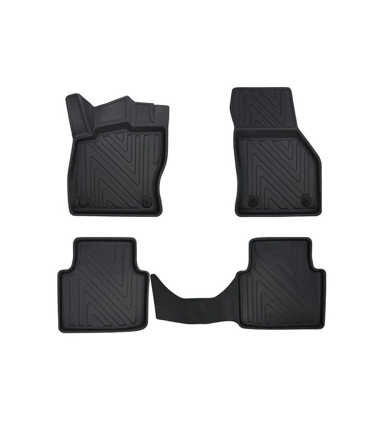 Skoda Super B 2015-2020 ile Uyumlu Carbon Desenli Ultra Premium Havuzlu Oto Paspas
