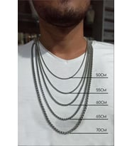 Erkek Çelik Kolye - Polo Erkek Çelik Kolye Zincir (Gri)
