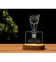 BK Gift Restoran & Cafe & Barlara Özel Led Lamba QR Kod Menü, Işıklı QR Menü, QR Kodlu Masa Dekoru, Işıklı Pleksi Biblo-19