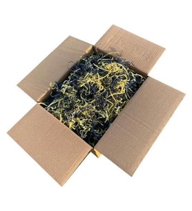 Zikzak Kırpık Kağıt Dolgu Malzemesi -Sarı Lacivert - 1Kg.