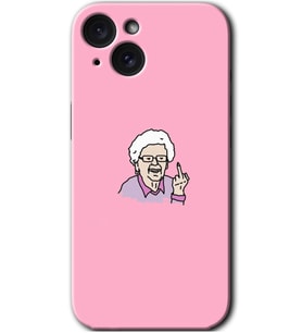 İphone 15 Kılıf HD Desen Baskılı Kılıf - Bad Grandmother