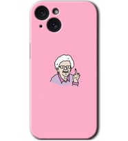 İphone 15 Kılıf HD Desen Baskılı Kılıf - Bad Grandmother