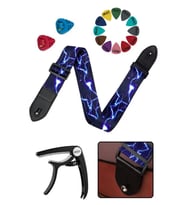 Midex SR-11BL-PAK Desenli Gitar Omuz Askısı Capo ( 2 Pena Kutusu 12 Pena )