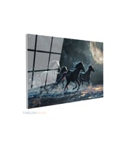 Yatay Cam Tablo Salon Duvar Tablosu Yatay Cam Kingdom Of Horses Pins Yeni Ev Hediyesi Ofis Tablosu