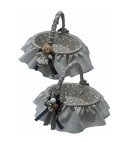 Sevimli Top ve Ayıcık Dekorlu Renkli Mini Sepet Seti