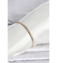 CM 14K Gold Renk Yassı Yılan Zincir Model Kadın Bileklik 5886