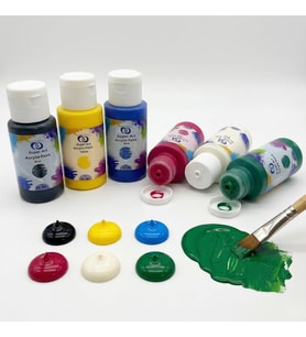 Lexroo SuperArt Akrilik Multisurface Boya Seti 6'lı 6x50 mL