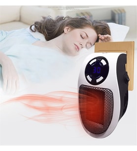 Pazariz Mini Isıtıcı Kumandalı Fanlı Isıtıcı Priz Tipi Kumandalı Portable Heater